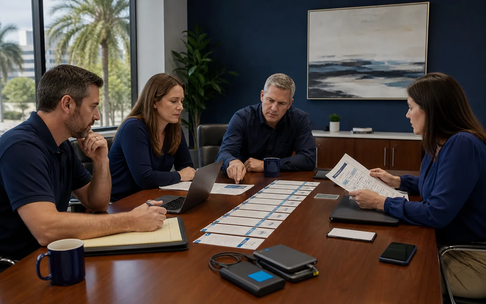 Central Florida office team using a first-hour ransomware continuity plan