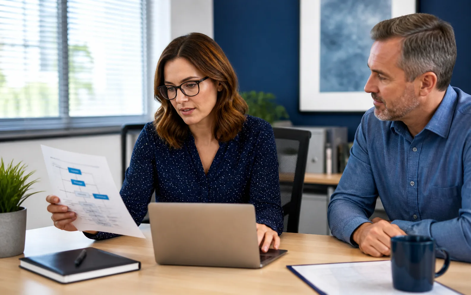 Small-office administrator reviewing Microsoft 365 identity settings and recovery procedures